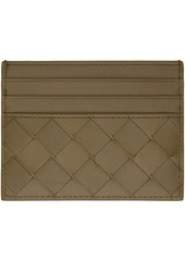 Bottega Veneta Green Intrecciato Card Holder