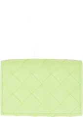 Bottega Veneta Green Intrecciato Wallet