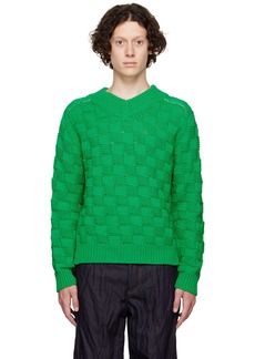 Bottega Veneta Green Nylon Sweater