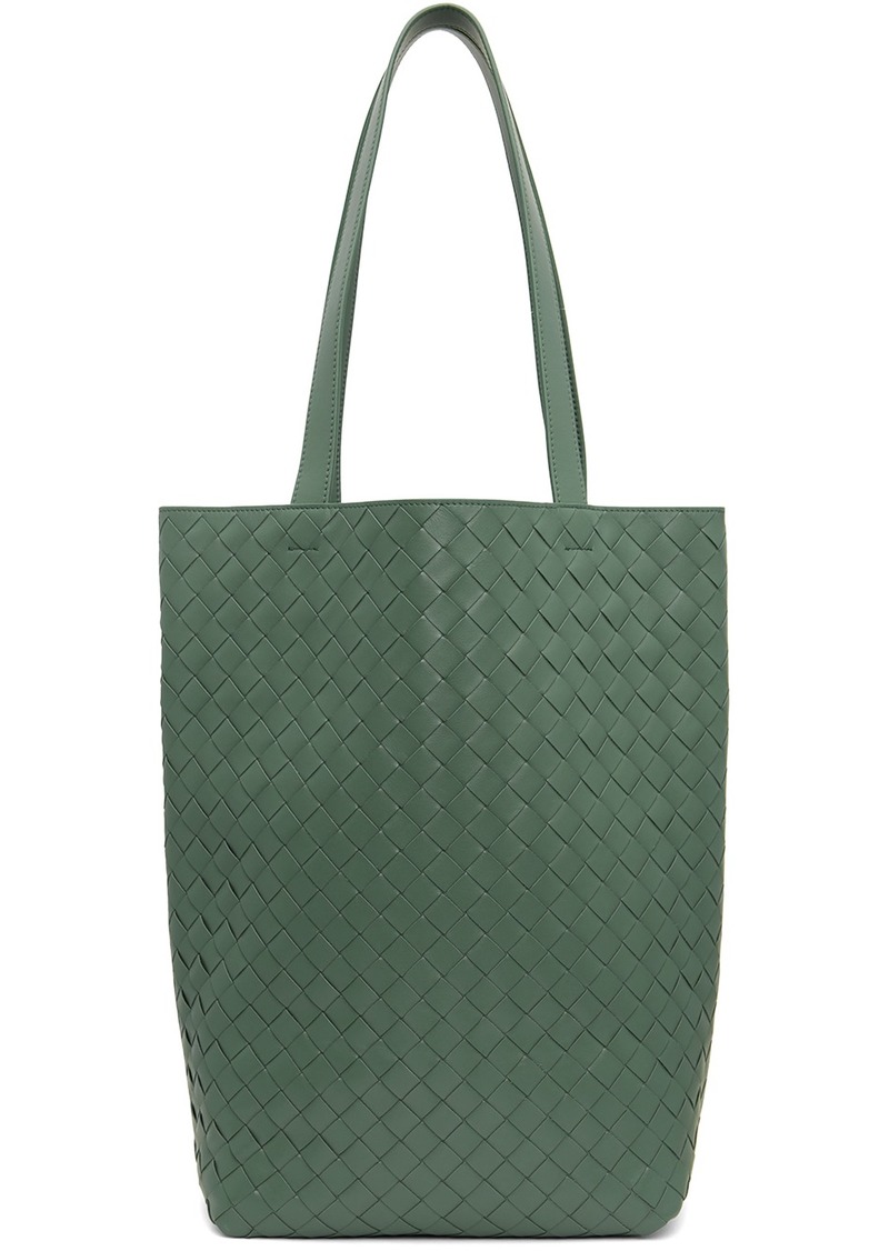 Bottega Veneta Green Small Intrecciato Tote