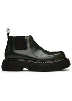 Bottega Veneta Green Swell Chelsea Boots