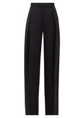 Bottega Veneta High-rise wide-leg silk trousers