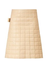 Bottega Veneta High-rise quilted leather skirt