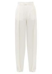 Bottega Veneta High-rise wide-leg silk trousers