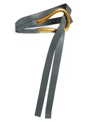 Bottega Veneta Horsebit Buckle Leather Belt