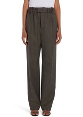 Bottega Veneta Houndstooth Wool Wide Leg Pants