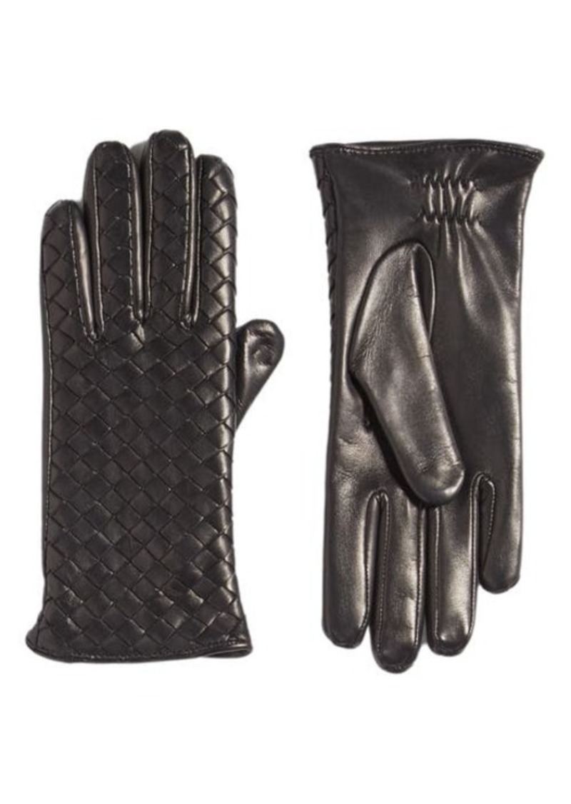 Bottega Veneta Intrecciato Leather Gloves