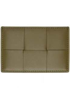 Bottega Veneta Khaki Cassette Card Holder