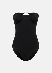 Bottega Veneta Knot bandeau swimsuit