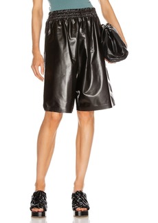 Bottega Veneta Leather Bermuda Short