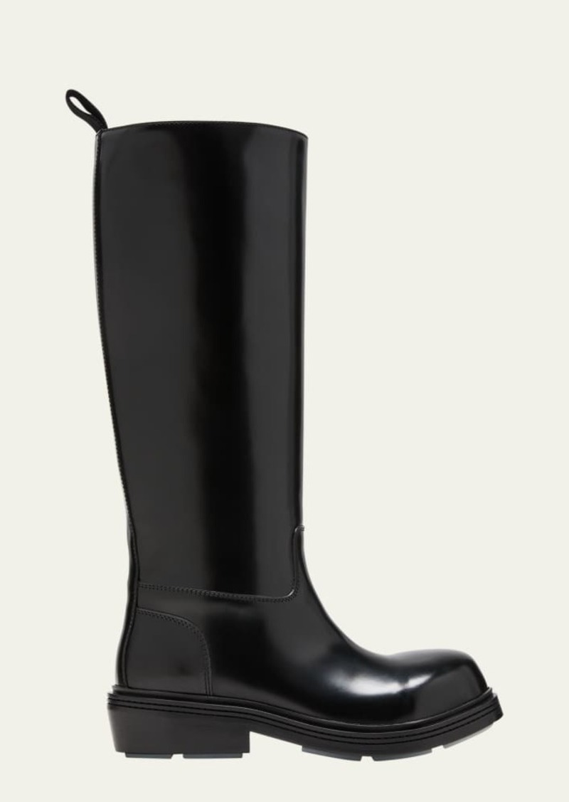 Bottega Veneta Leather Tall Fireman Boots