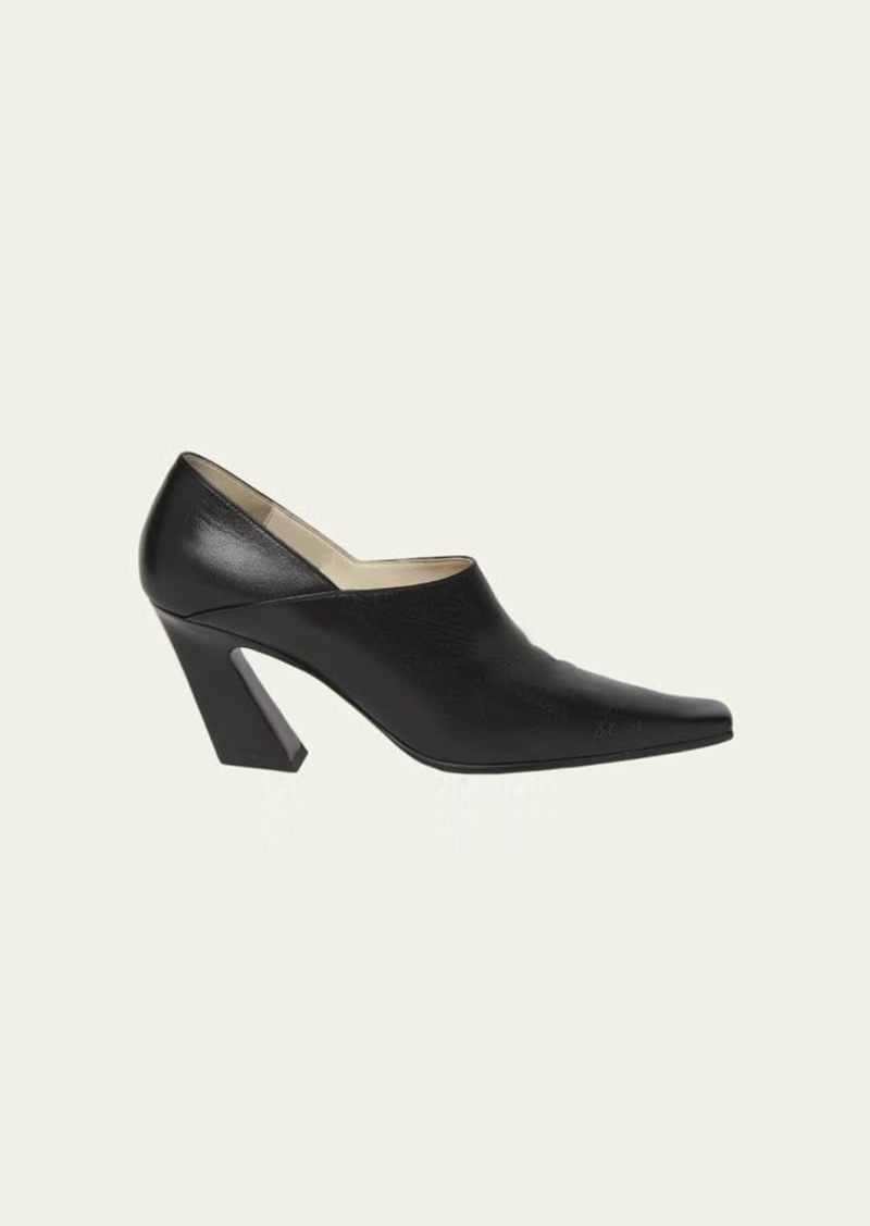 Bottega Veneta Lewis Calfskin Block-Heel Pumps