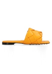 BOTTEGA VENETA LIDO LEATHER FLAT SANDALS