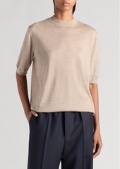 Bottega Veneta Lightweight Fine Cashmere Crewneck Sweater