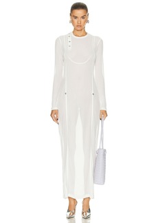 Bottega Veneta Lightweight Viscose Rib Jersey Dress