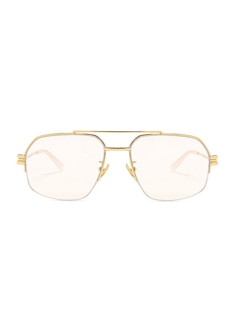 Bottega Veneta Lock Metal Sunglasses