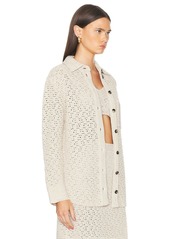 Bottega Veneta Long Sleeve Button Up Top