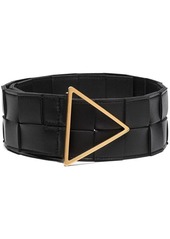 BOTTEGA VENETA Maxi Intreccio triangle-buckle belt