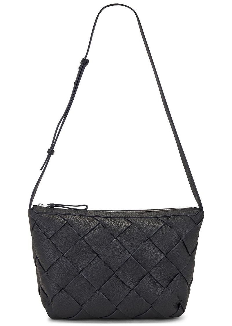 Bottega Veneta Medium Hobo Diagonal Intreccio Taurillon