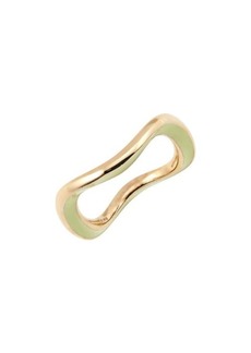Bottega Veneta Men's Enamel Curved Ring