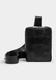 Bottega Veneta Men's Mini Cassette Sling Borsa Leather Crossbody Bag