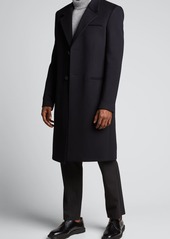 Bottega Veneta Men's Solid Wool-Cashmere Overcoat