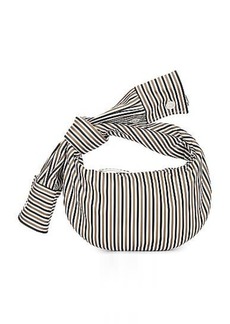 Bottega Veneta Mini Jodie Nappa Print Shirt Stripes Bag