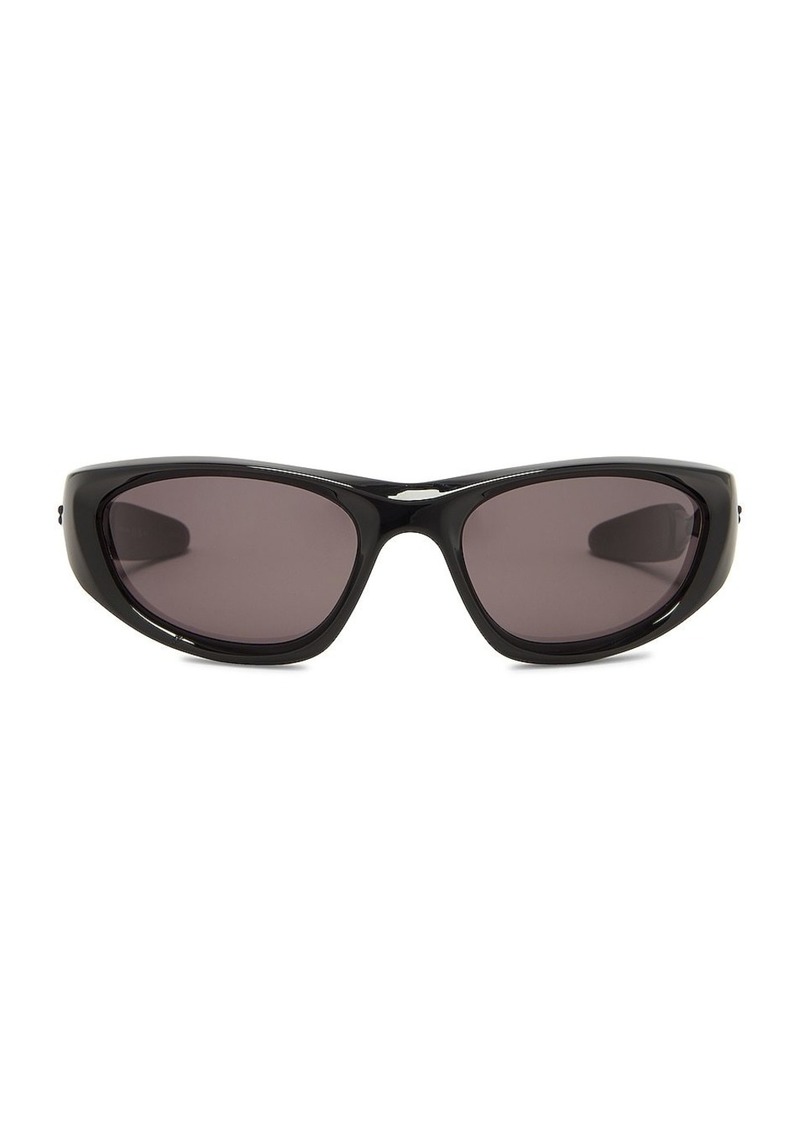Bottega Veneta Mix Material Rectangular Sunglasses