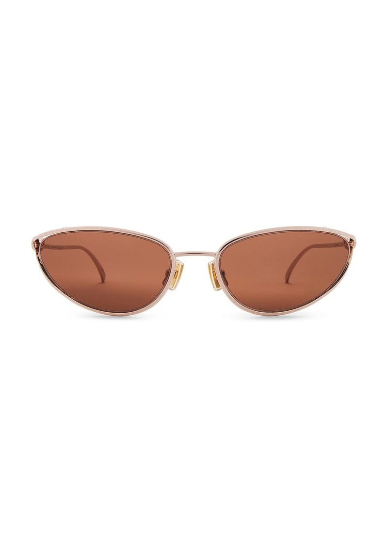 Bottega Veneta Narrow Cat Eye Sunglasses