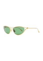 Bottega Veneta Narrow Cat Eye Sunglasses