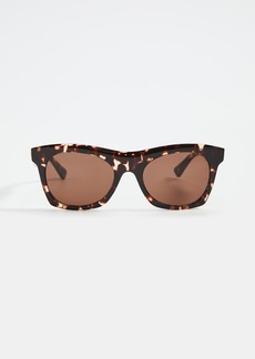 Bottega Veneta New Entry Acetate Square Sunglasses