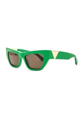 Bottega Veneta New Triangle Cat Eye Sunglasses