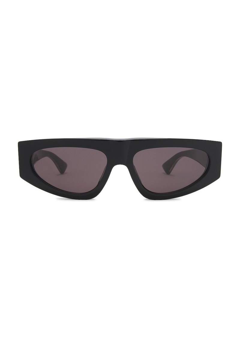 Bottega Veneta Nude Triangle Geometrical Sunglasses