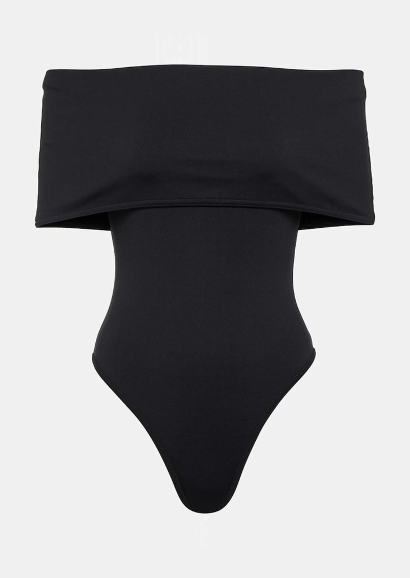 Bottega Veneta Off-shoulder swimsuit