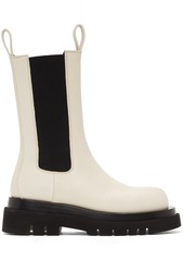 Bottega Veneta Off-White Lug Boots