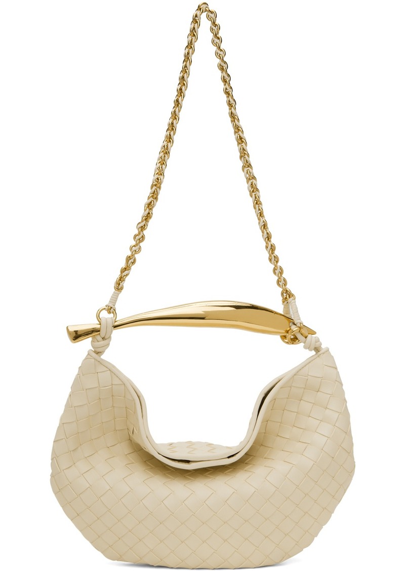 Bottega Veneta Off-White Sardine With Chain Bag