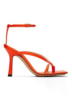 Bottega Veneta Orange Stretch Strap Sandals