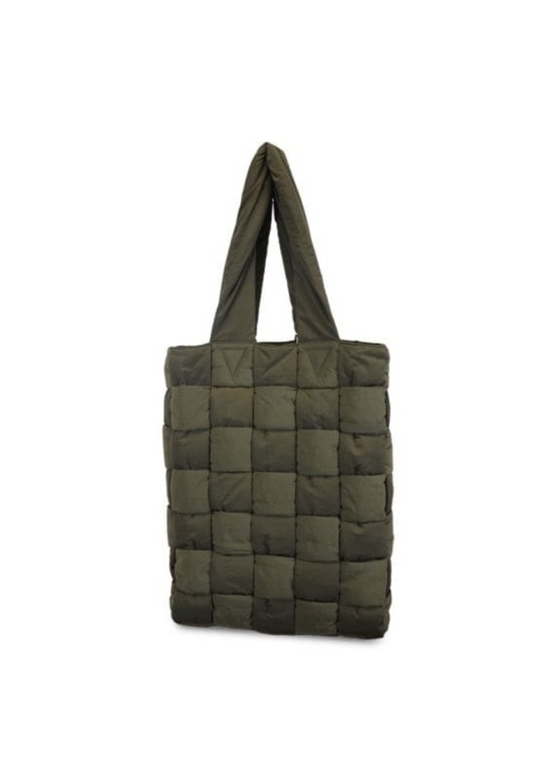 Bottega Veneta Padded Tote In Olive Nylon