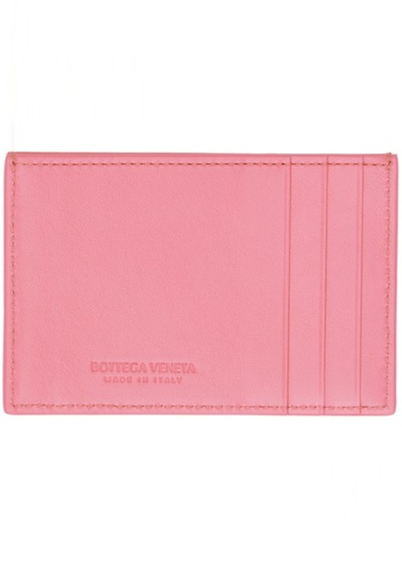 Bottega Veneta Pink Credit Card Case