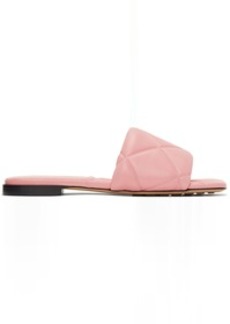 Bottega Veneta Pink Lido Flat Sandals