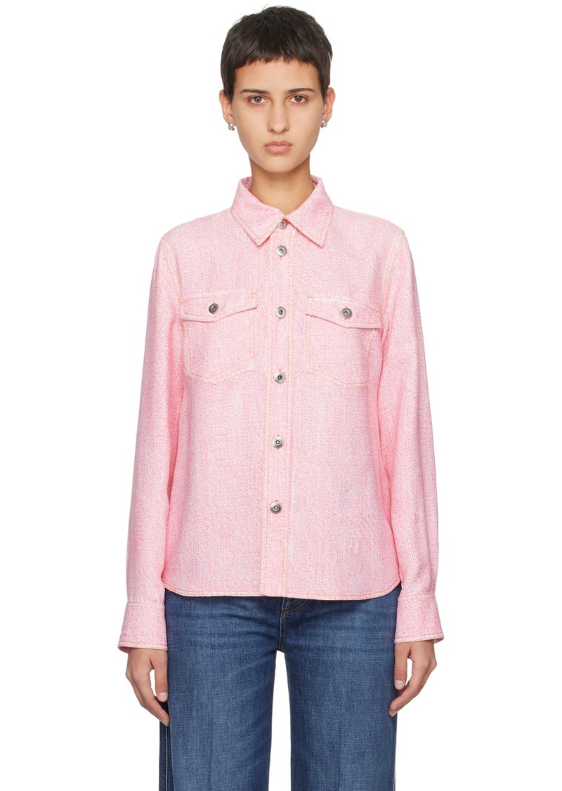 Bottega Veneta Pink Printed Shirt