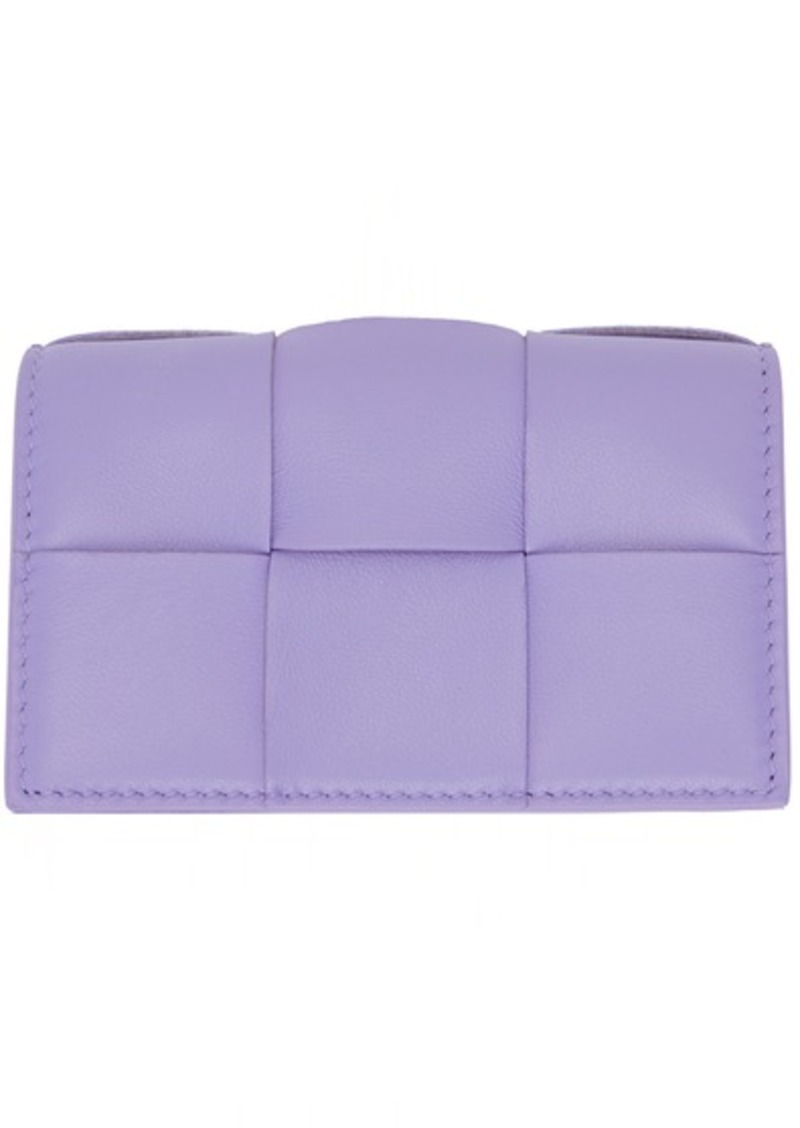 Bottega Veneta Purple Business Card Case