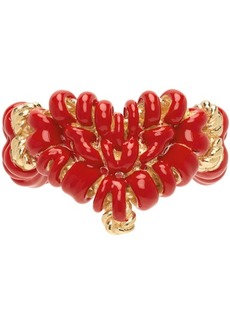 Bottega Veneta Red & Gold Bead Ring