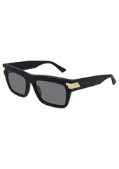 Bottega Veneta Bold Ribbon Rectangular Sunglasses