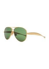 Bottega Veneta Sardine Aviator Sunglasses