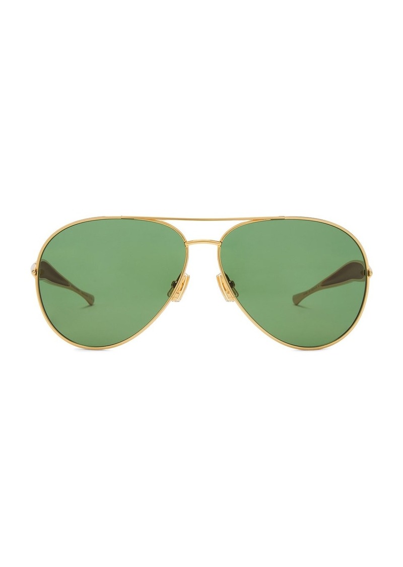 Bottega Veneta Sardine Aviator Sunglasses