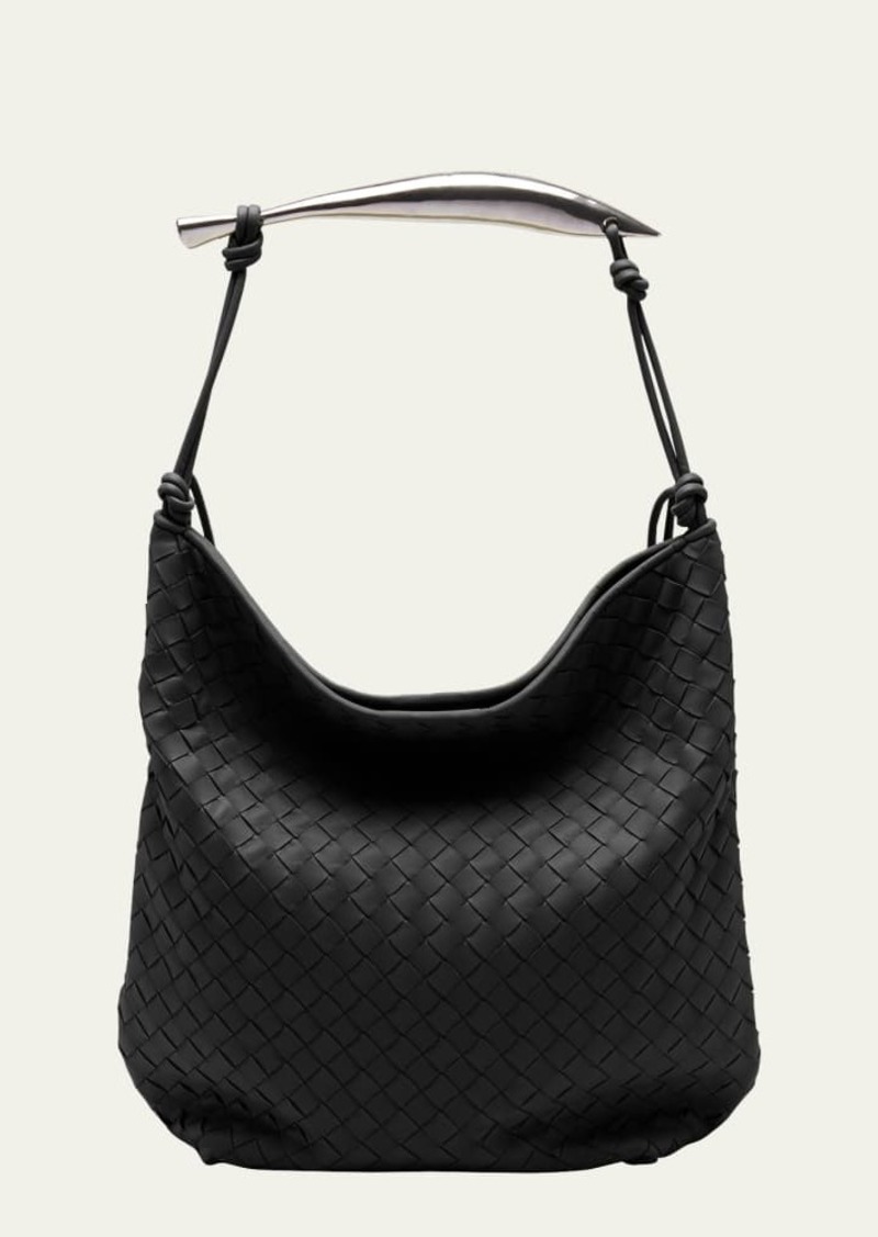 Bottega Veneta Sardine Large Intrecciato Leather Hobo Bag