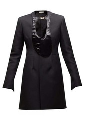 Bottega Veneta Single-breasted satin-panel coat
