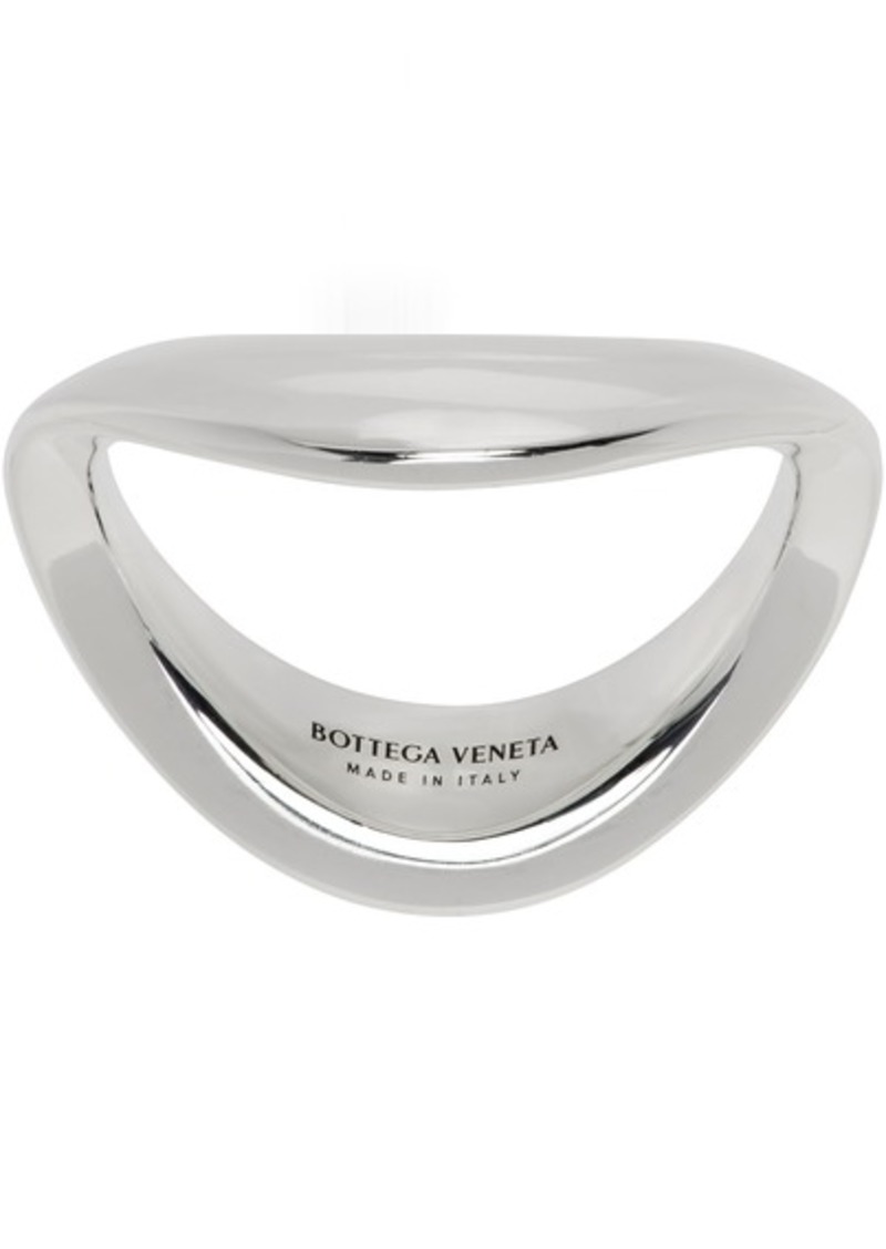Bottega Veneta Silver Band Ring