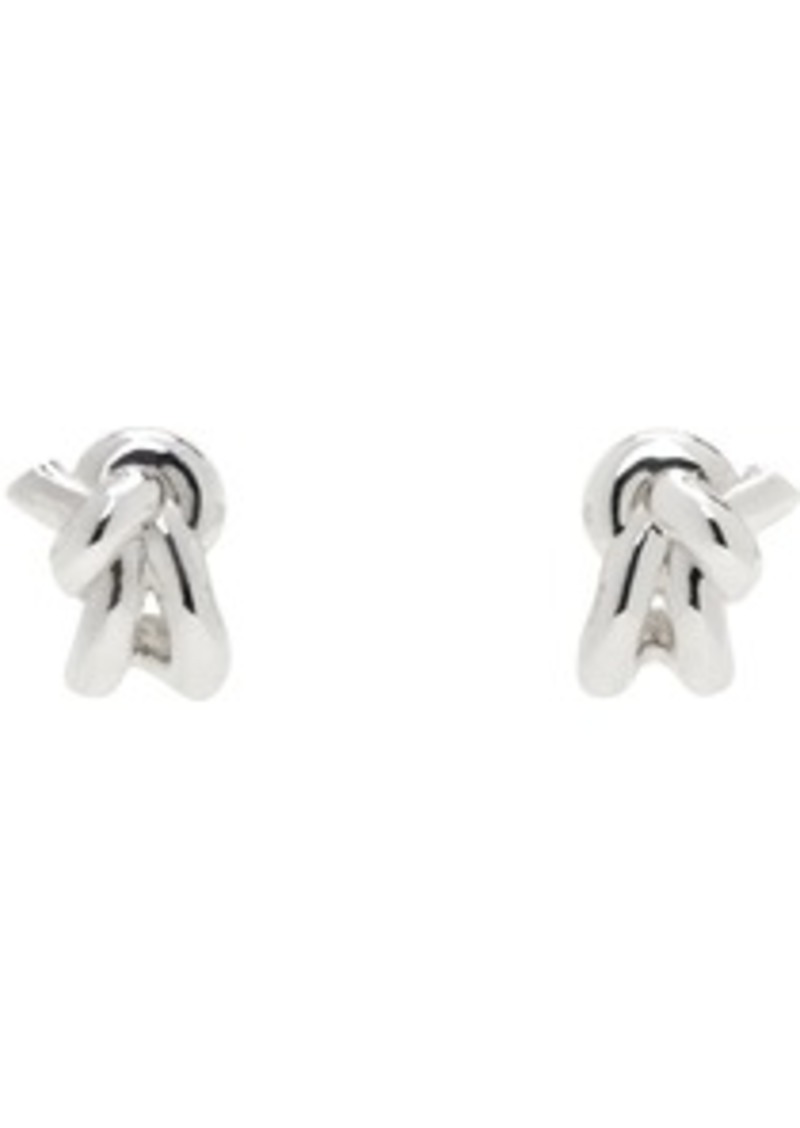 Bottega Veneta Silver Knot Earrings